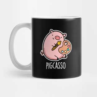 Pigcasso Cute Artist Pig Pun Mug